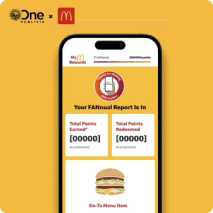 a phone with a mcdonald 's app on it.